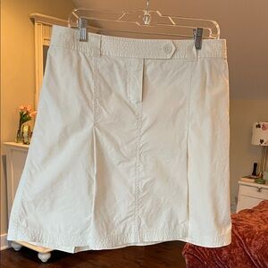 LOFT Cotton Cream Skirt